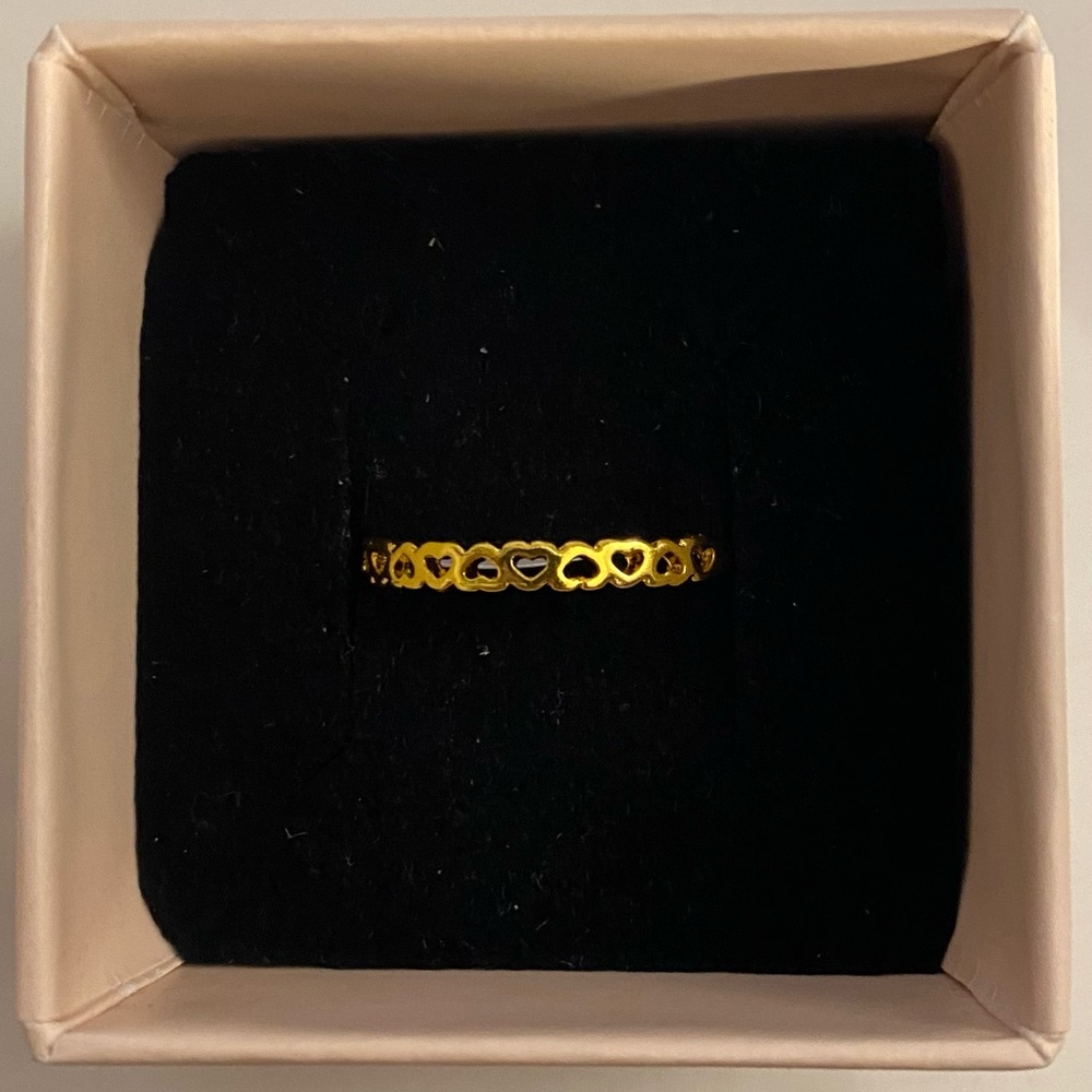 Small Heart Gold Ring